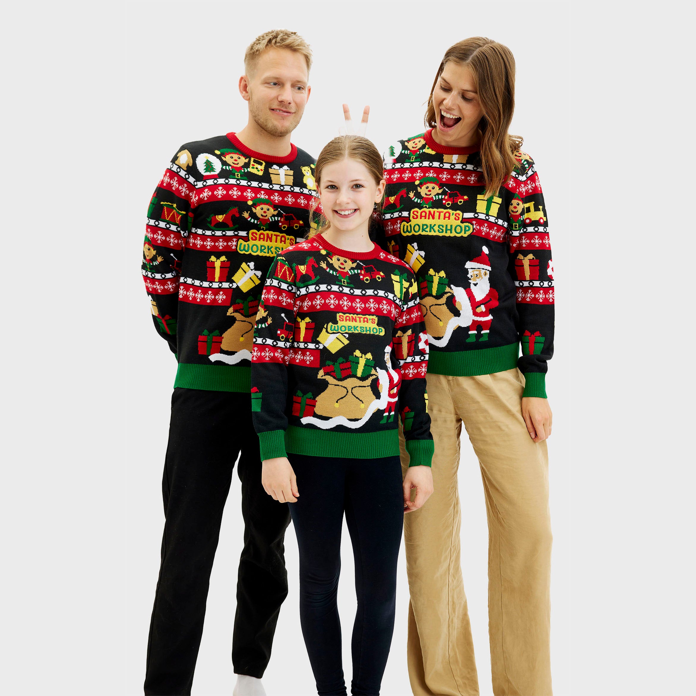 Santa's Workshop Sweater - Barn